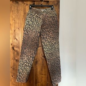 Leopard jeans